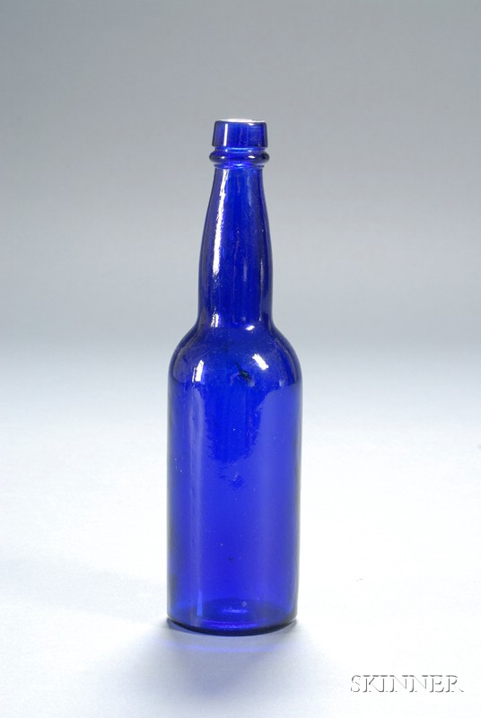 Appraisal: Cobalt Blue A B G Co Beer Bottle late th