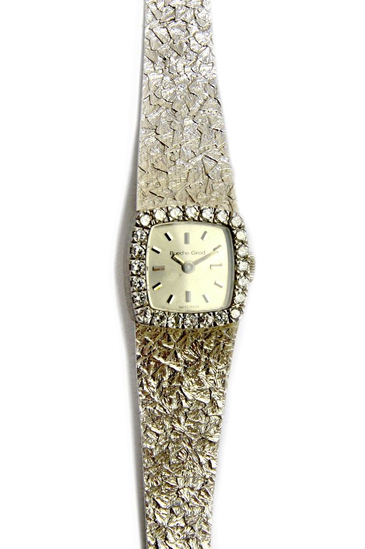 Appraisal: A Bueche-Girod ct gold and diamond set lady's dress bracelet