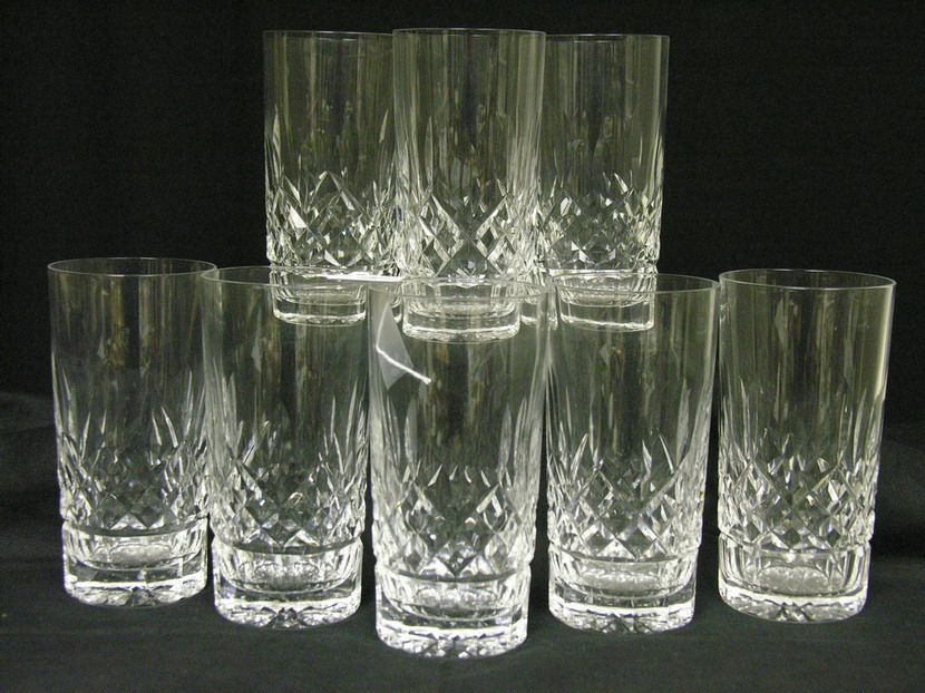 Appraisal: WATERFORD LISMORE GLASSES Size with rim diameter