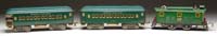 Appraisal: AMERICAN FLYER STANDARD GAUGE ELECTRIC WITH TWO MATCHING LITHOGRAPH CARS