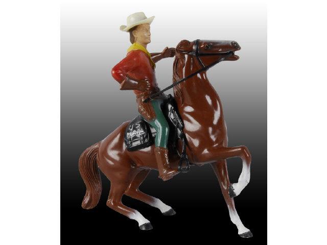 Appraisal: Hartland Horse and Buffalo Bill Rider Description Plastic Semi-rearing brown