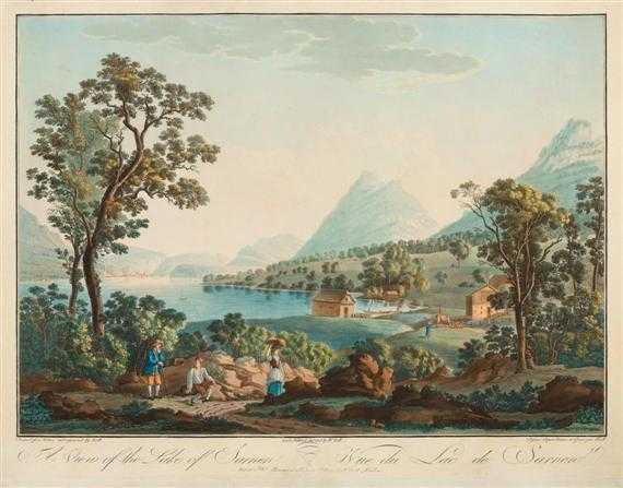 Appraisal: CANTON OBWALDEN -Johann Heinrich Troll - A view of the