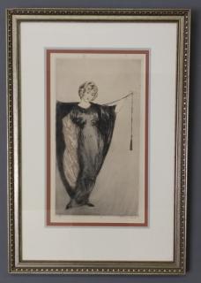 Appraisal: French aquatint etching in the style of Louis Icart th