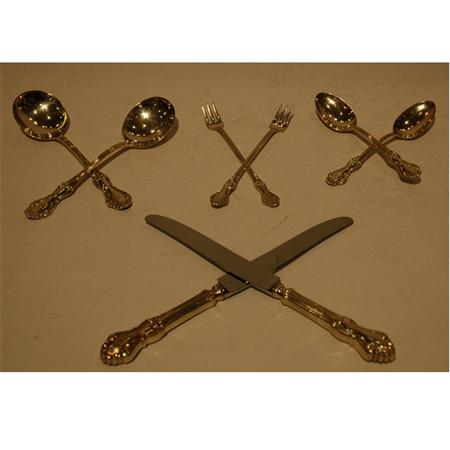 Appraisal: National Silver Co Sterling Silver Flatware Service Estimate -