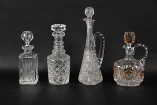 Appraisal: MISCELLANEOUS LOT OF CUT GLASS DECANTERS CONSISTING OF BRILLIANT PERIOD