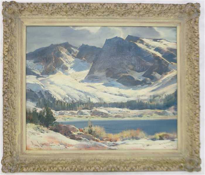 Appraisal: PAUL LAURITZ OIL ON BOARD California - High Sierra Mountains