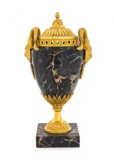 Appraisal: A Louis XVI Style Gilt Bronze Mounted Marble Urn Height