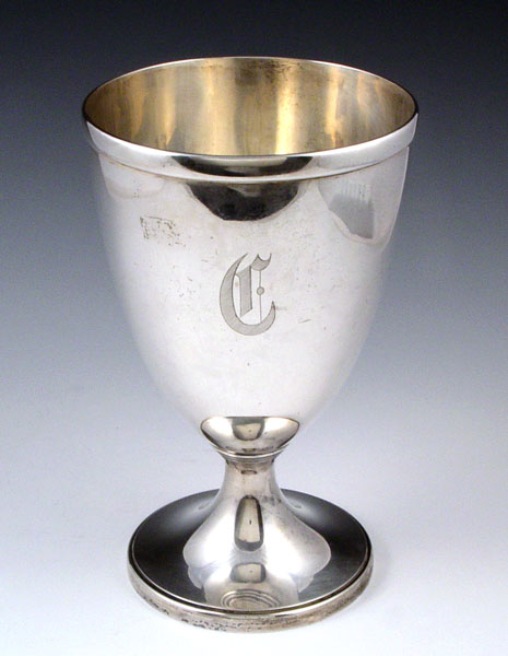 Appraisal: TIFFANY CO STERLING CHALICE VASE Marked on base Tiffany Co