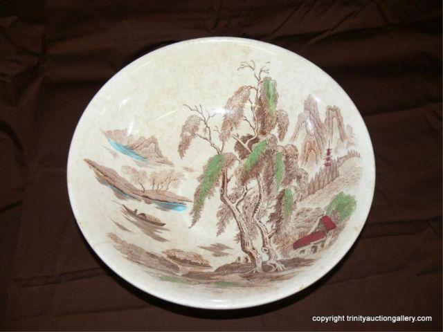 Appraisal: Nasco China Serving Bowl Sayonara Pattern - vintage transferware serving