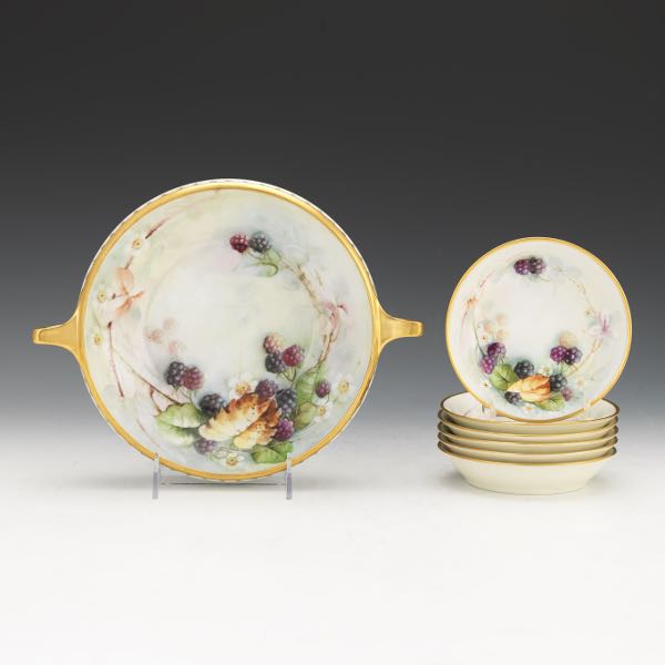 Appraisal: ROSENTHAL PORCELAIN HAND PAINTED FRUIT AND BERRY DISH SET Overall