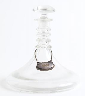 Appraisal: Molded Glass Decanter The lobbed form having ribbed neck with