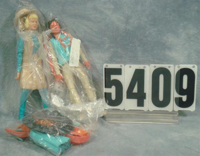 Appraisal: Marx Johnny West Action Figures good condition Estimate -