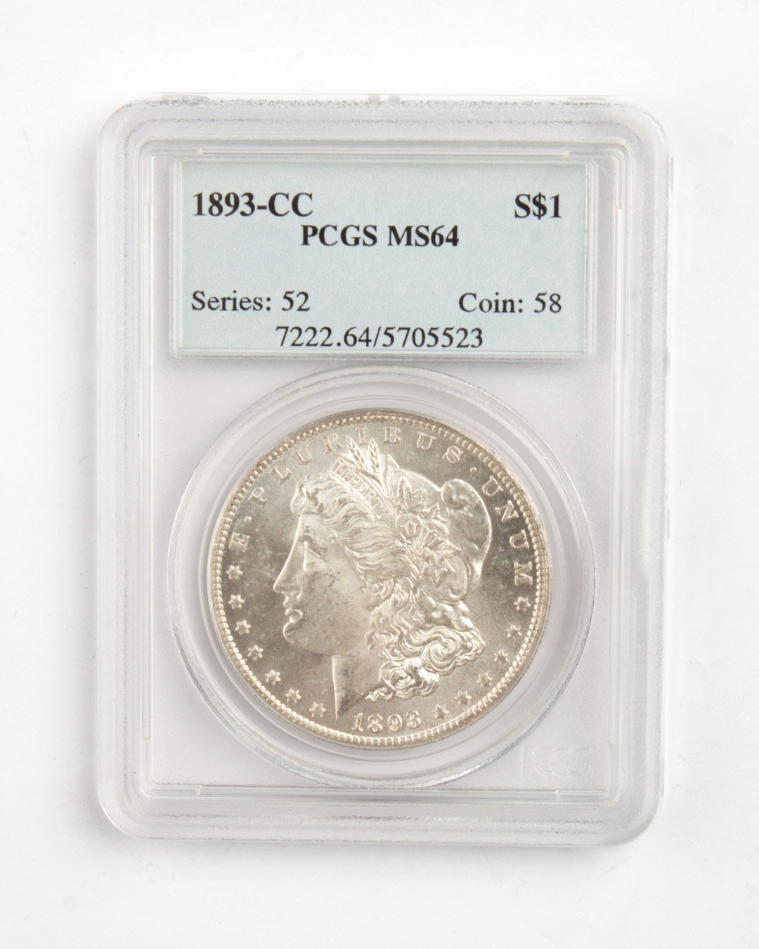 Appraisal: U S Morgan type silver dollar -CC MS- in PCGS