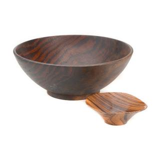 Appraisal: Wood Bowls Two Hand Turned Wood Bowls - Large Bob