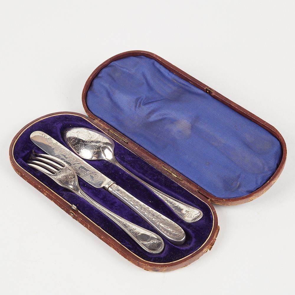 Appraisal: Henry Wilkinson and Co Sterling Silver Flatware Set w Case