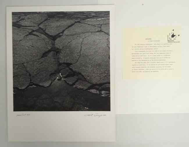 Appraisal: Photograph signed and dated ''Mano Point Frank Salmoiraghi '' Frank