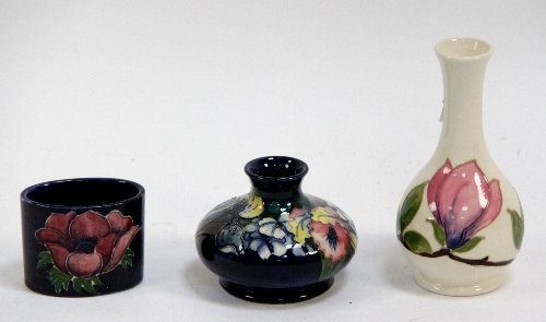 Appraisal: A Moorcroft vase of squat bulbous form decorated flowers on