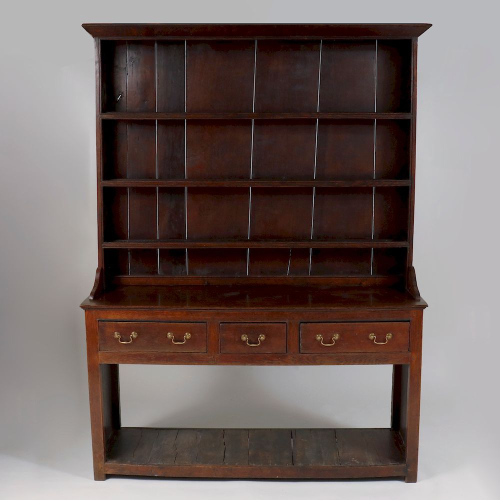 Appraisal: George III Welsh Oak Dresser x x in Condition Old