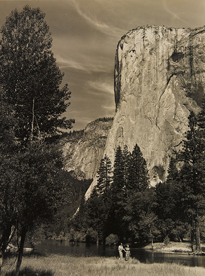 Appraisal: ADAMS ANSEL - El Capitan Yosemite Valley Silver print x