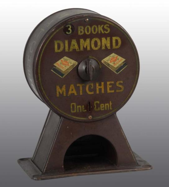 Appraisal: Diamond Matches Match Dispenser Description Working Condition Excellent Size -