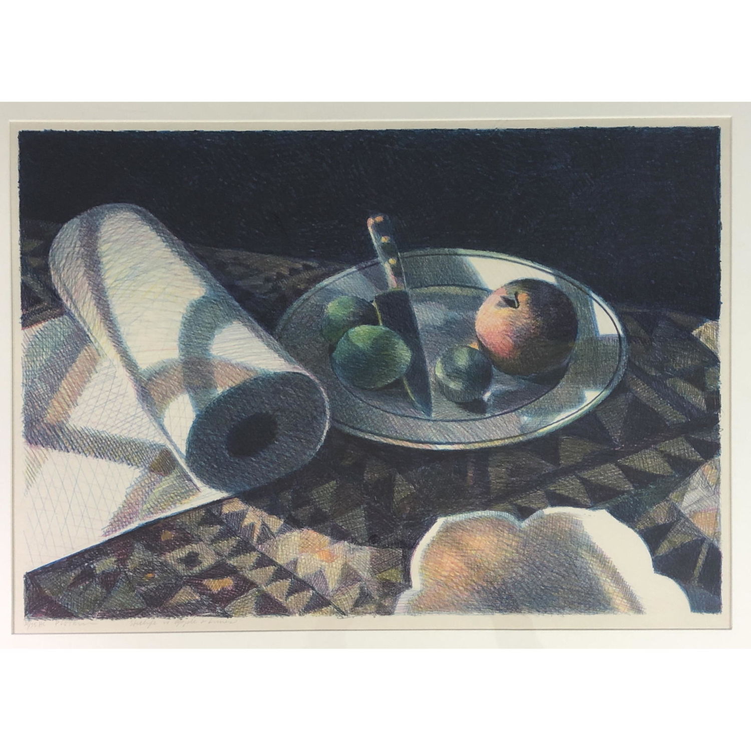 Appraisal: LINDA PLOTKIN AMERICAN B - STILL LIFE WITH APPLE AND