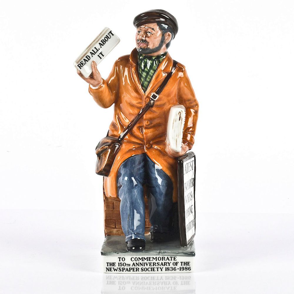 Appraisal: ROYAL DOULTON FIGURINE NEWSVENDOR HN Limited edition of Brown and