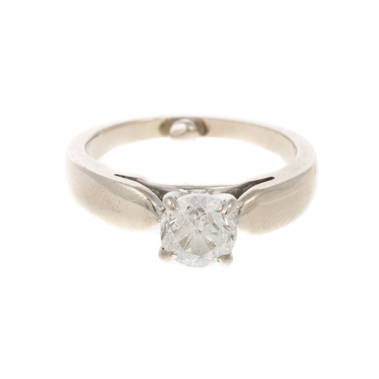 Appraisal: A CT ROUND BRILLIANT DIAMOND RING IN K K white