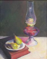 Appraisal: Judith Fulmer American Contemporary Still Life with Lamp Oil on