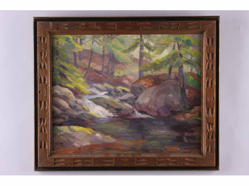 Appraisal: Emmett Pratt CT - Summer Landscape oil on board signed