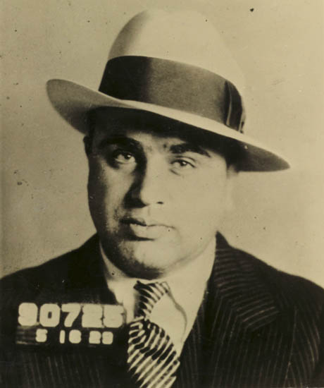 Appraisal: CRIME Al Scarface Capone Chicago Underworld Capo Silver print x