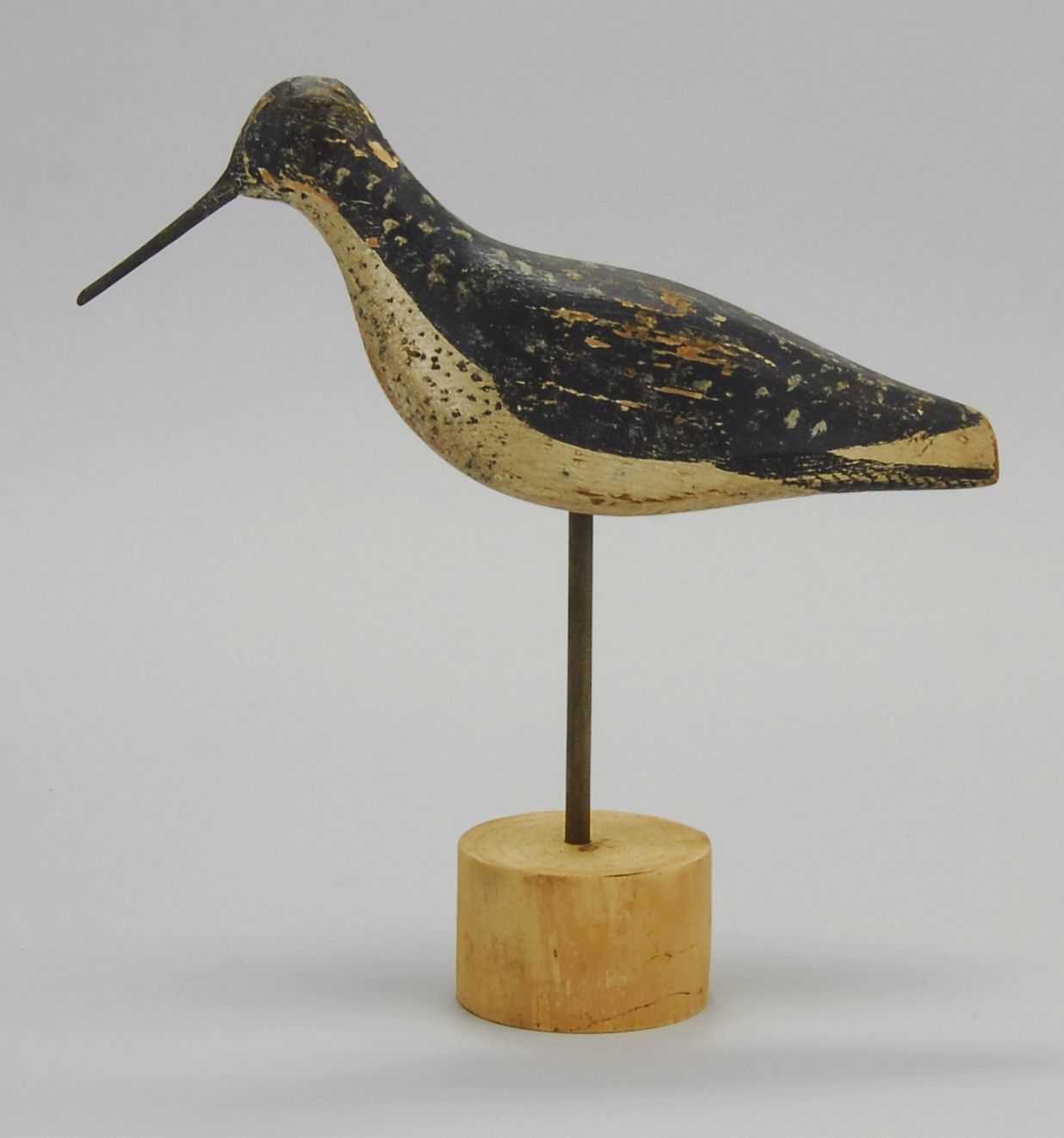 Appraisal: YELLOWLEGS DECOY From New Hampshire Tack eyes Original paint with