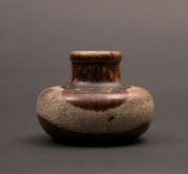 Appraisal: Japanese Jarlet ca Meiji Period Japanese pot features a brown