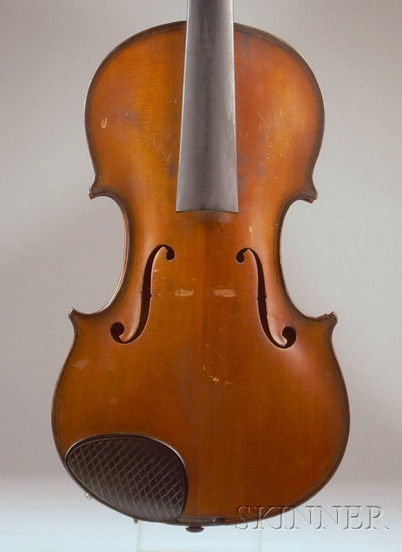 Appraisal: American Violin M Potvin Woonsocket labeled MADE IN AMERICA NO