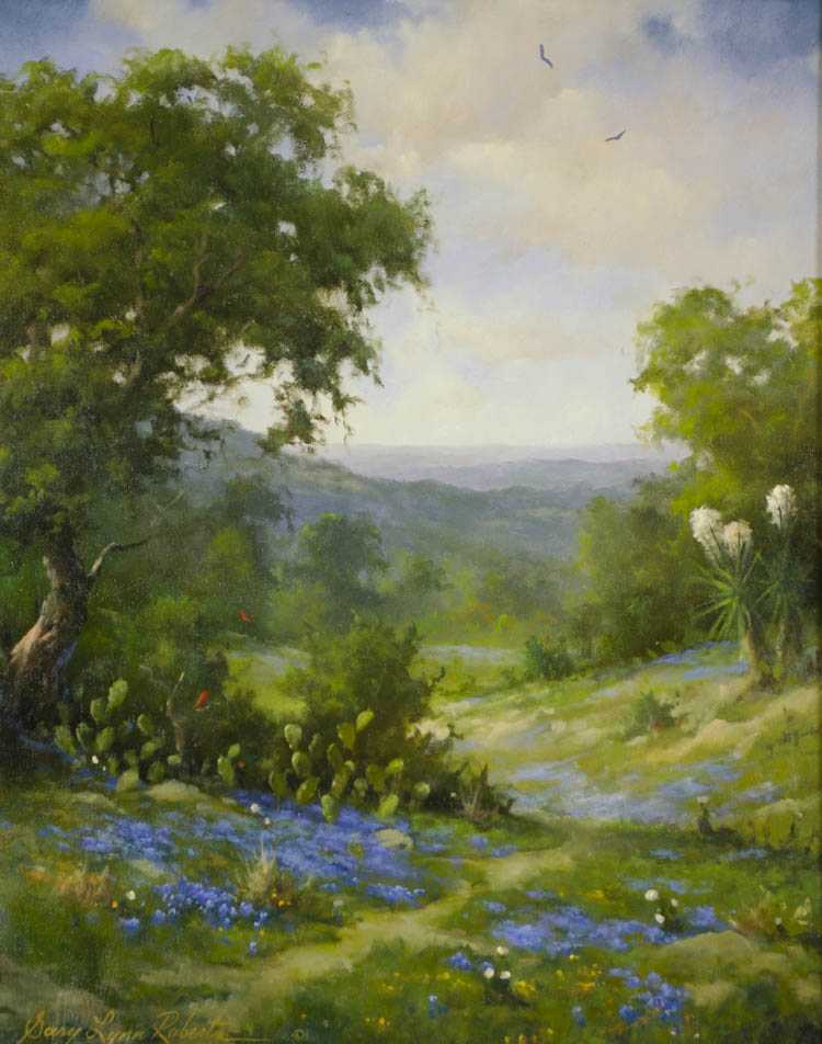 Appraisal: GARY LYNN ROBERTS OIL ON CANVAS Texas Montana born Texas