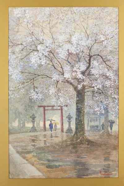 Appraisal: Japanese School Watercolor early th centurypainted in the Western style