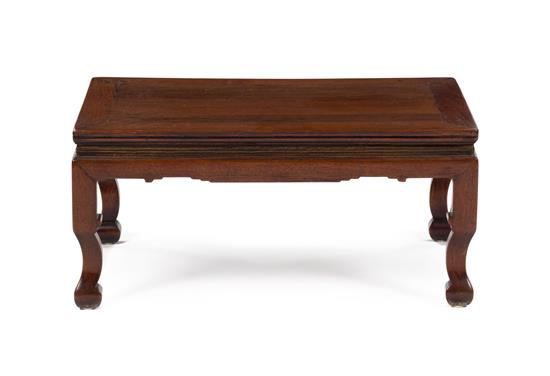 Appraisal: Sale Lot A Chinese Hardwood Kang Table th th century