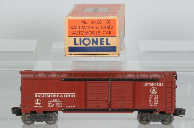 Appraisal: Lionel No Baltimore Ohio Box Car OB Description Post-war Includes