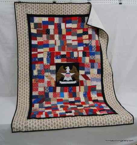 Appraisal: Trinity County Veterans Wall of Honor Soc QuiltThis quilted throw