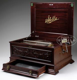 Appraisal: STELLA - DISC BOX WITH DISCS Nice large table top