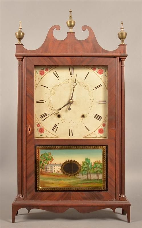 Appraisal: Eli Terry Sons CT Pillar and Scroll Case Clock Eli