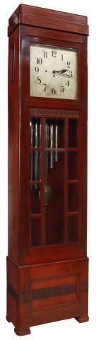 Appraisal: Mahogany longcase clock marked in the case J G Girod