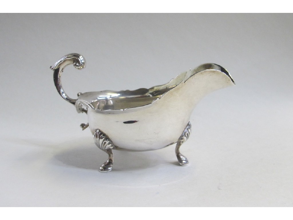 Appraisal: Silver sauceboat London