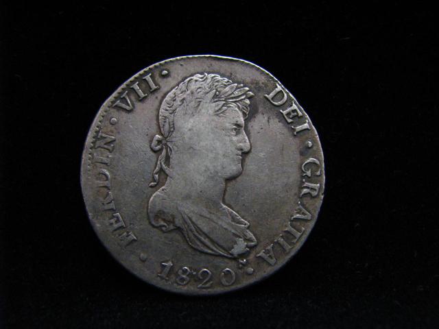 Appraisal: Bolivian silver Pirate Treasure Reales depicting Ferdinand VII