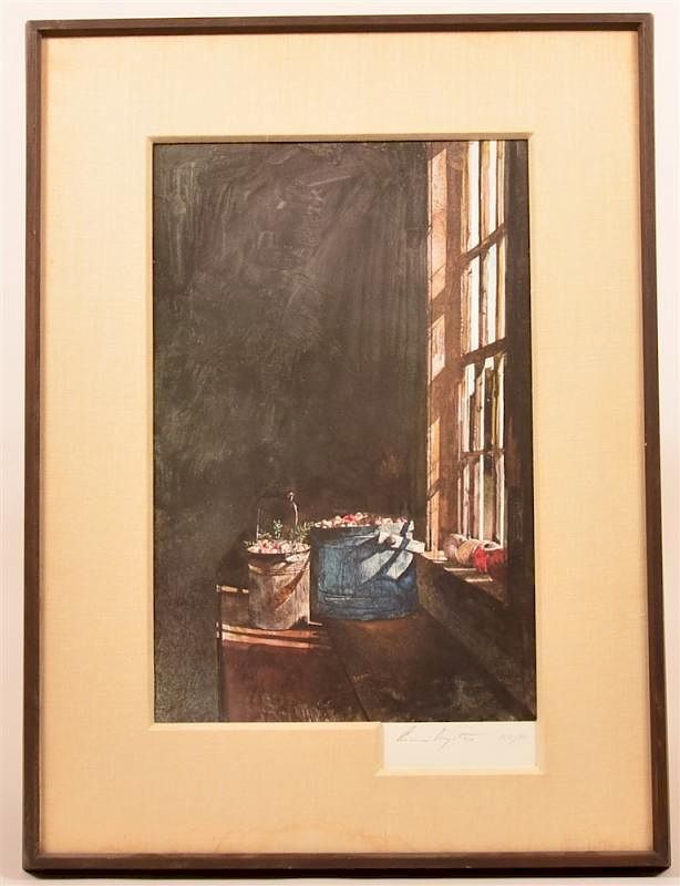 Appraisal: Andrew Wyeth Limited Edition Print Andrew Wyeth Limited Edition Collotype