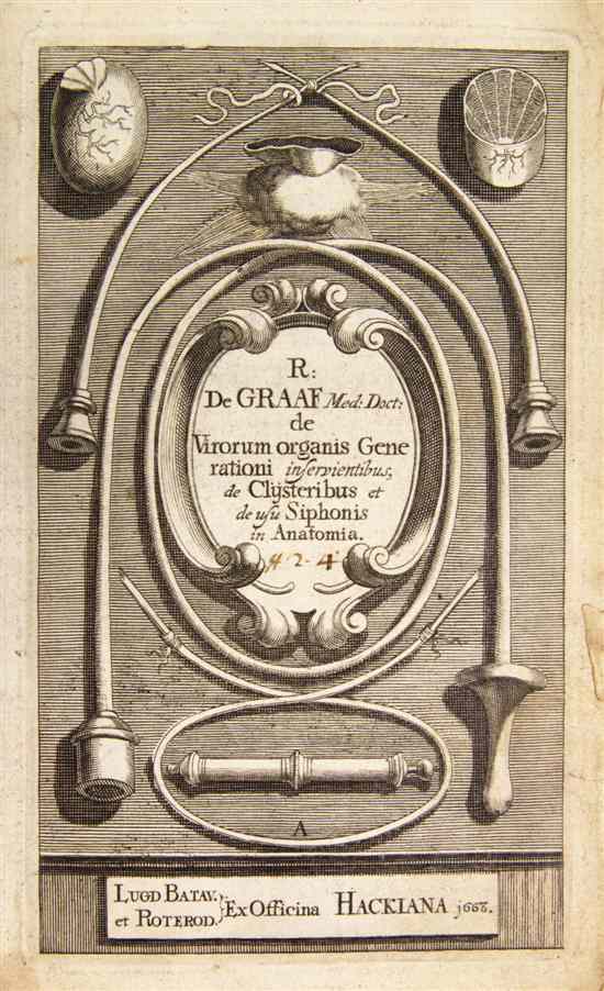 Appraisal: GRAAF REGNIER DE De virorum organis generationi inservientibus Leiden and