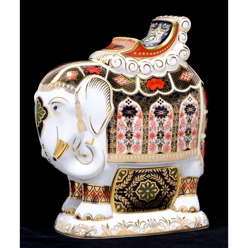 Appraisal: A Royal Crown Derby Harrods Elephant commissioned to celebrate Harrod's