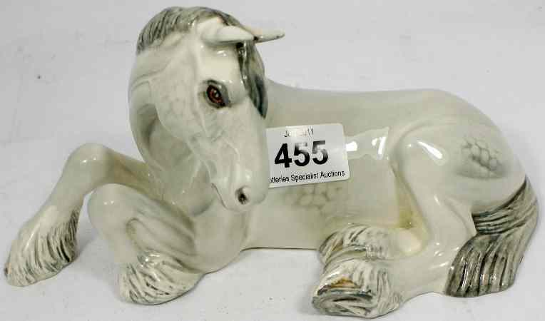 Appraisal: Beswick Shire Mare Lying in Grey Gloss Model small firing