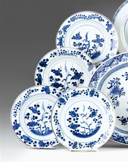 Appraisal: Four Chinese Export porcelain blue and white plates kangxi period