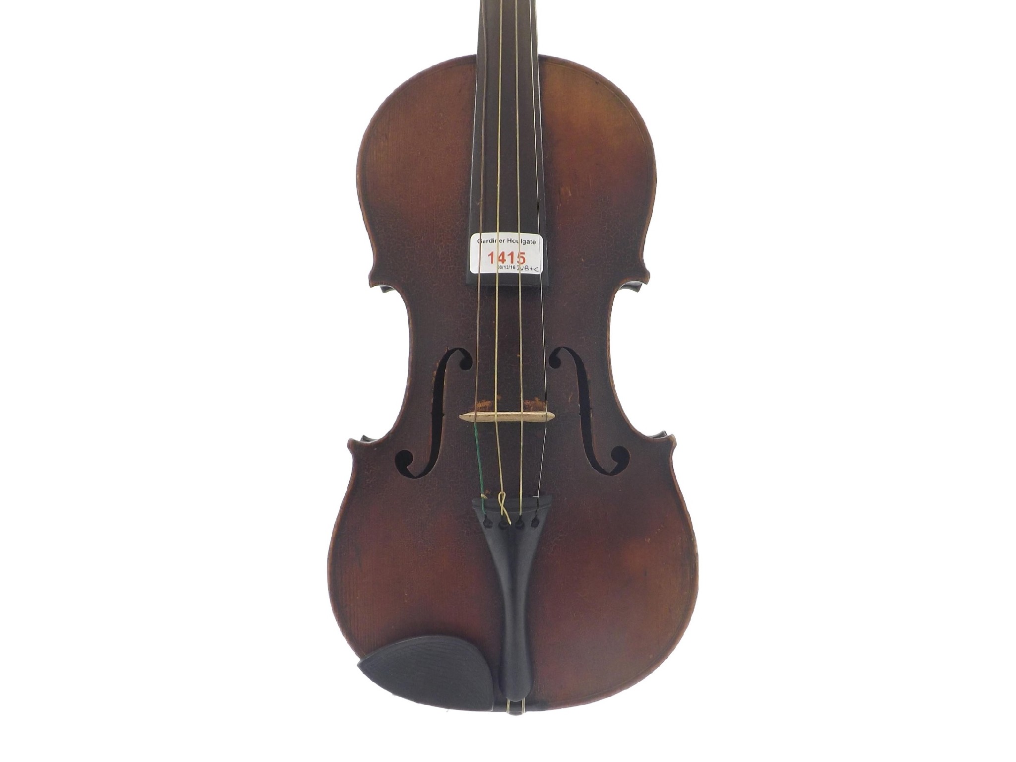 Appraisal: Late th century Mittenwald violin labelled Nicola Amati cm two