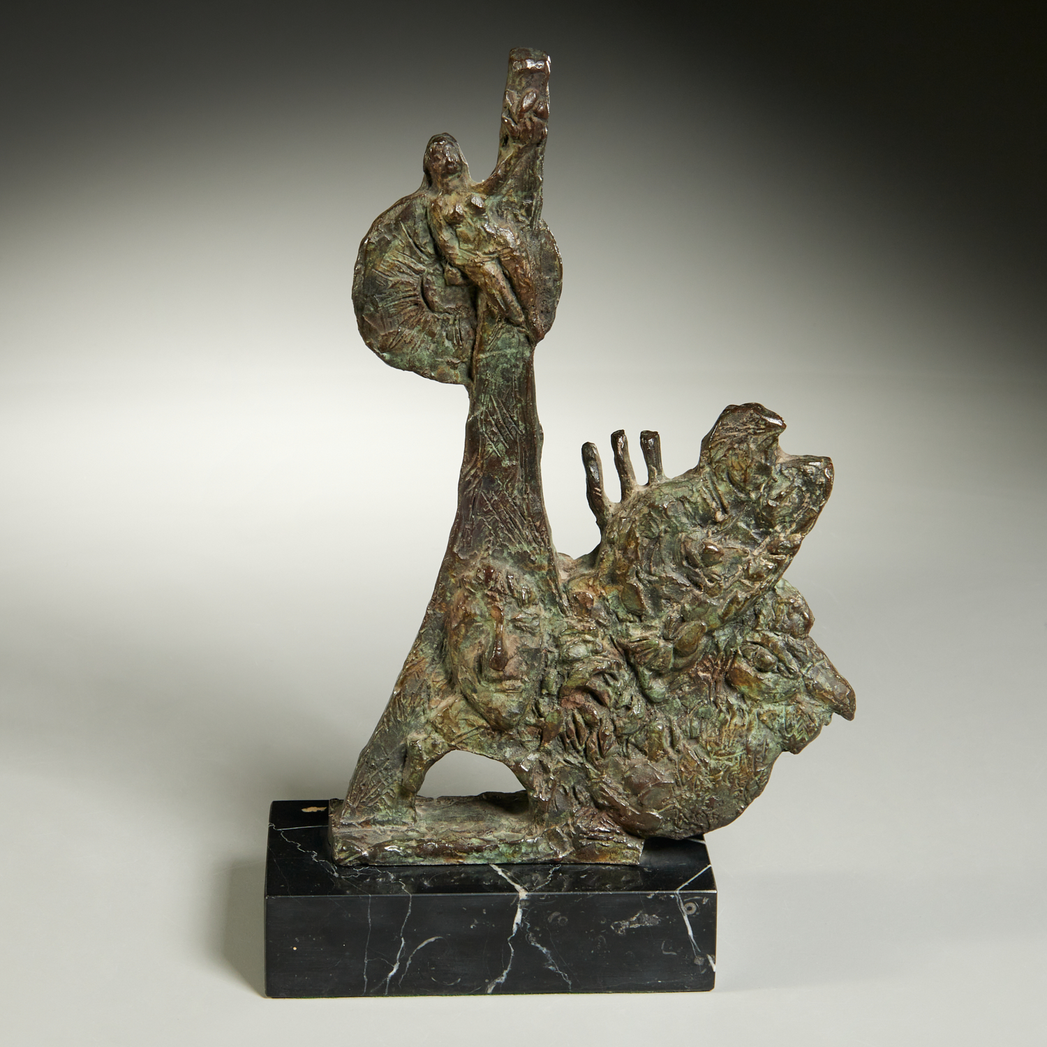 Appraisal: CHAIM GROSS PATINATED BRONZE SCULPTURE Chaim Gross American - Lovers